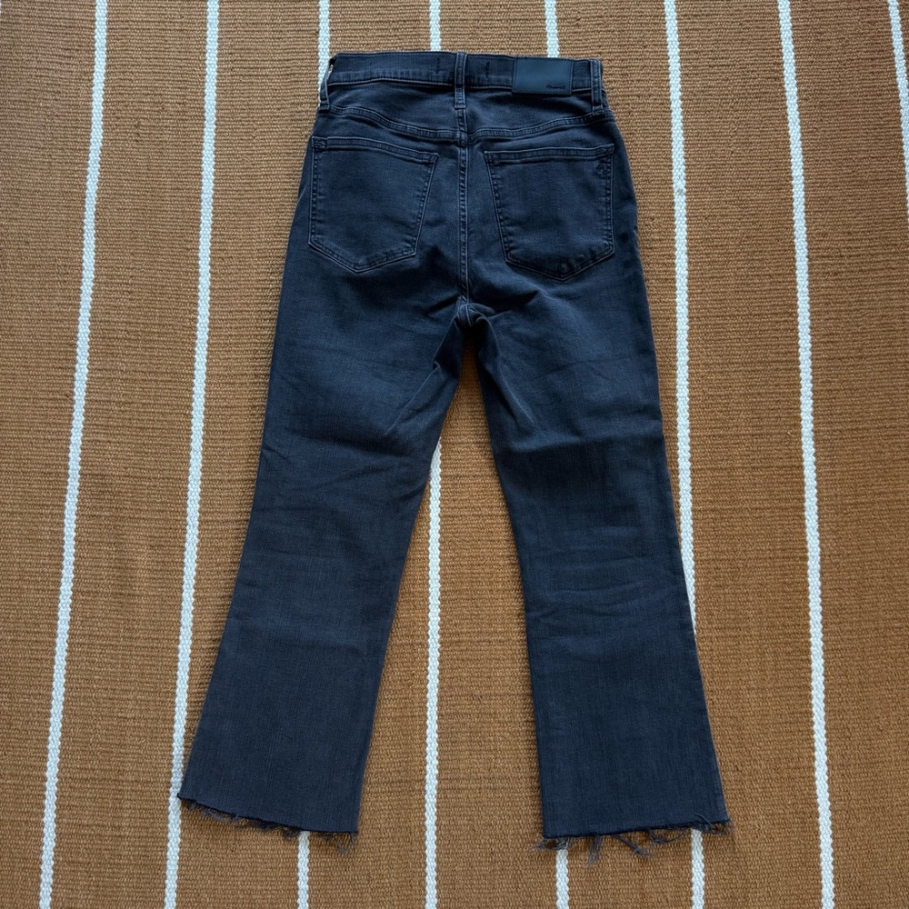 Madewell Cali Demi-Boot Faded Black Denim Jeans Size 26 - Picture 7 of 8